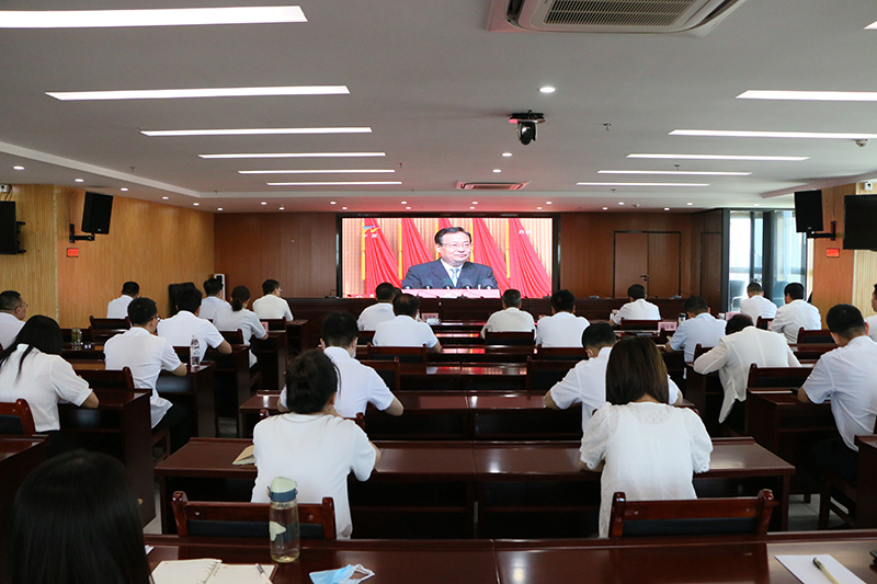 宁夏建投组织收听收看宁夏回族自治区第十三次党代会开幕大会直播实况